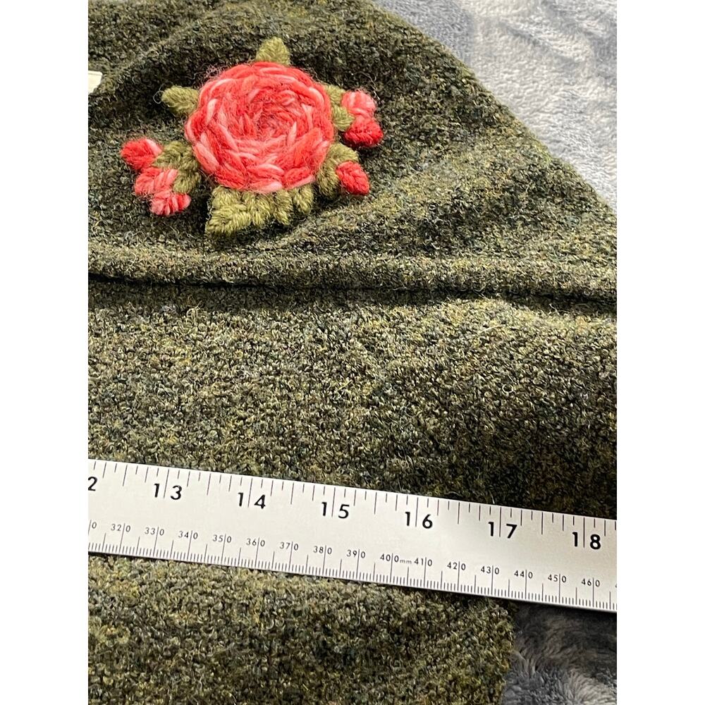 Sleeping on Snow Anthropologie Cardigan Sweater S Olive Green Wool Blend - Picture 5 of 9